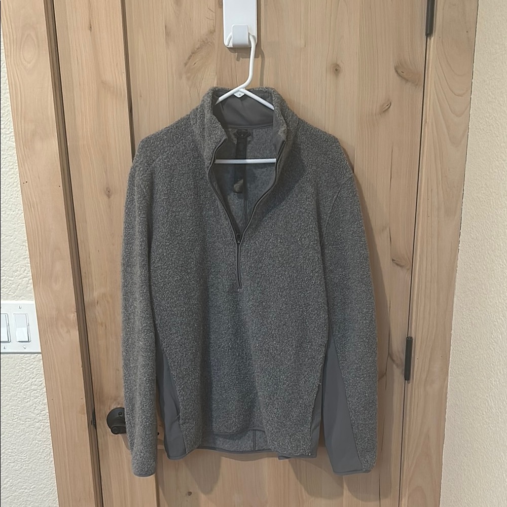 Lululemon Men's Gray Half-Zip Sweater